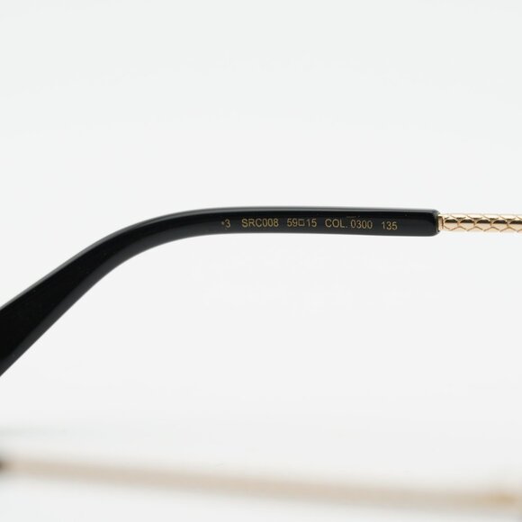Roberto Cavalli SRC008M 0300 Sunglasses Gold Aviator Frame, Green Lenses main image 9